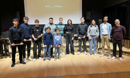 Alumnos de percusión interpretan obras de Kopetzki y Hopper en su audición