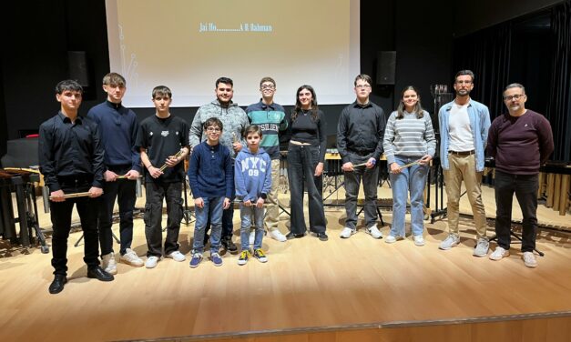 Alumnos de percusión interpretan obras de Kopetzki y Hopper en su audición