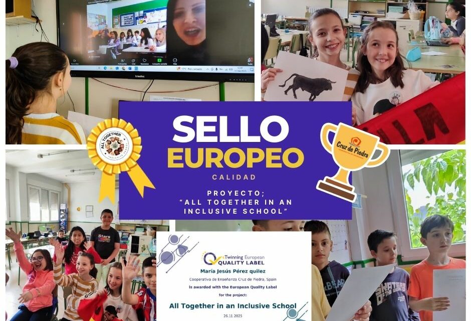 El Colegio Cruz de Piedra recibe el Sello de Calidad Europeo eTwinning
