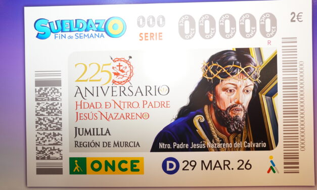 El Nazareno es la imagen del cupón de la ONCE el día de Domingo de Ramos