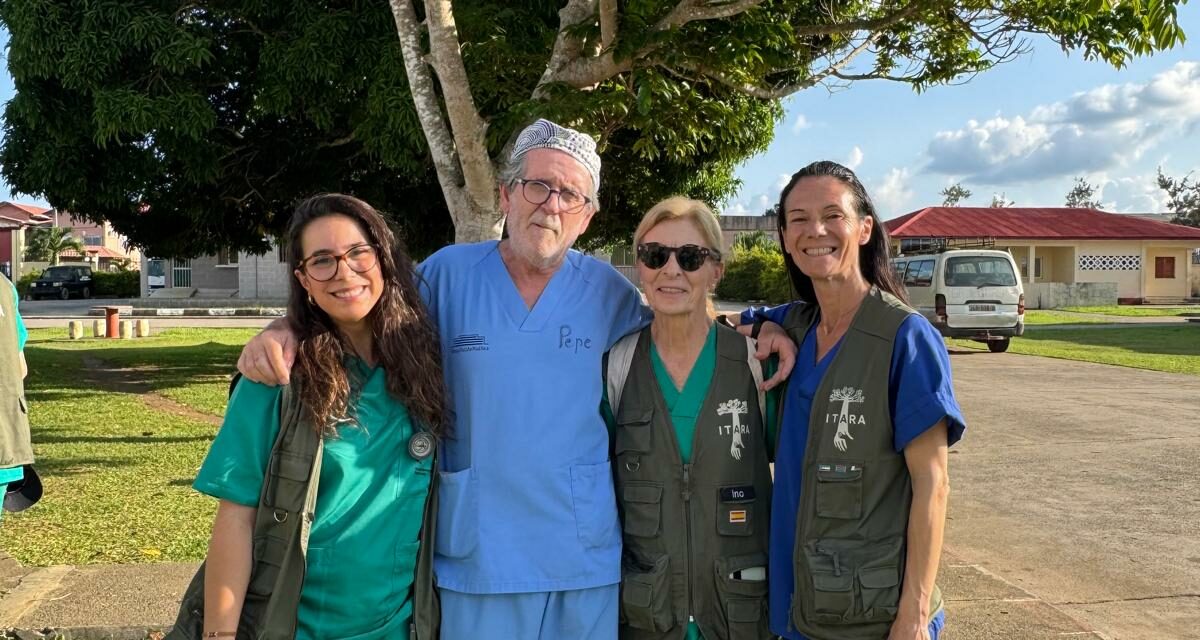 Cuatro jumillanos en la Fundación Itara atienden a más de 700 pacientes en Guinea Ecuatorial