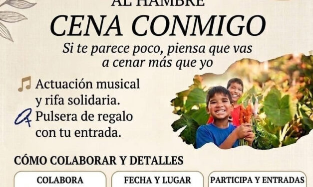 Manos Unidas celebra este sábado el acto solidario Cena Conmigo