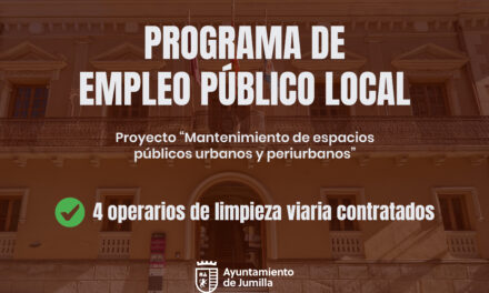 El Ayuntamiento ha contratado cuatro operarios de servicios y limpieza viaria