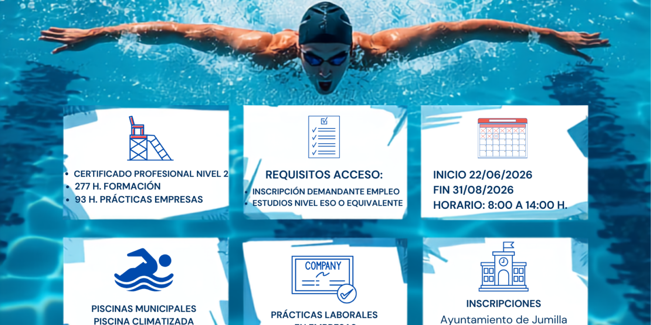 Abiertas inscripciones para un curso gratuito de Socorrismo en Instalaciones Acuáticas