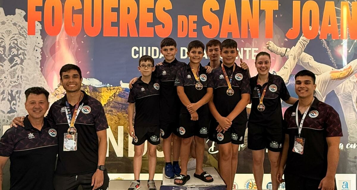 El Club Taekwondo Jumilla logra cinco medallas en el Open Internacional Hogueras de San Juan