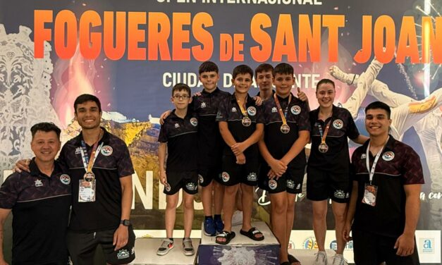 El Club Taekwondo Jumilla logra cinco medallas en el Open Internacional Hogueras de San Juan