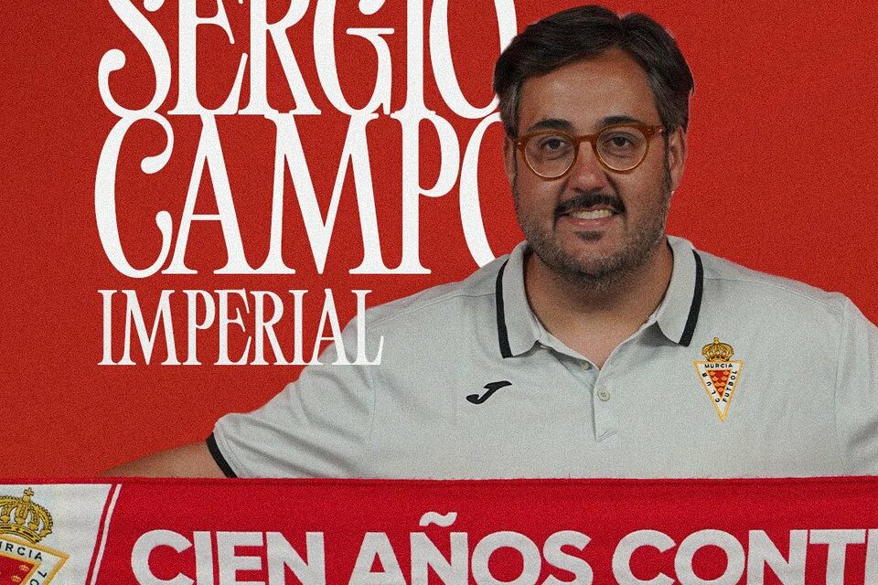 Sergio Campos será el entrenador del Imperial, filial del Murcia y recién ascendido a Segunda RFEF