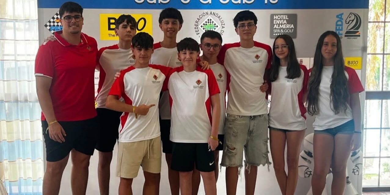 Martina Carro y Salvador Bleda, en el Nacional Sub-16 de Vícar