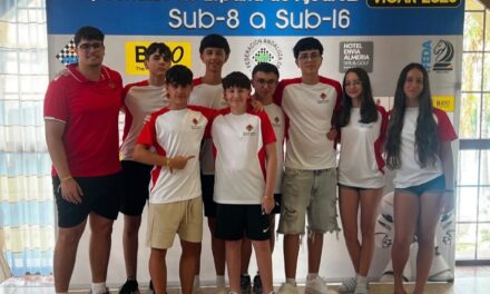 Martina Carro y Salvador Bleda, en el Nacional Sub-16 de Vícar