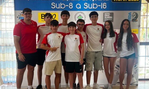 Martina Carro y Salvador Bleda, en el Nacional Sub-16 de Vícar