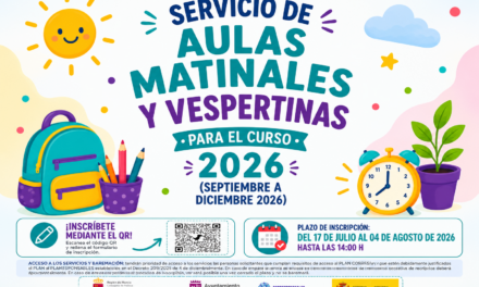Política Social vuelve a poner en marcha el servicio de aulas matinales y vespertinas