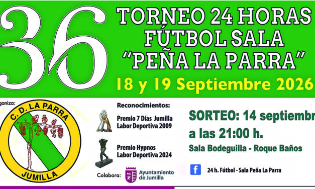 El torneo 24 Horas CD La Parra abre el plazo de inscripciones