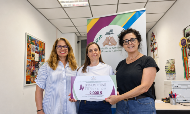 AFAD entrega 2.000 euros a la Fundación Síndrome de Dravet y anuncia un concierto solidario