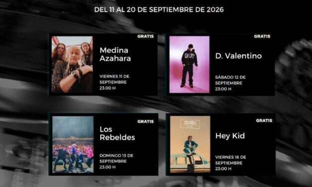 Medina Azahara, Los Rebeldes y Omar Montes, actuaciones destacadas de la Feria de Yecla