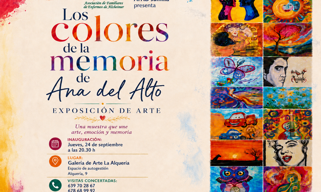 AFAD inaugura mañana tarde en la galería de arte La Alquería, “Los colores de la memoria” de Ana del Alto