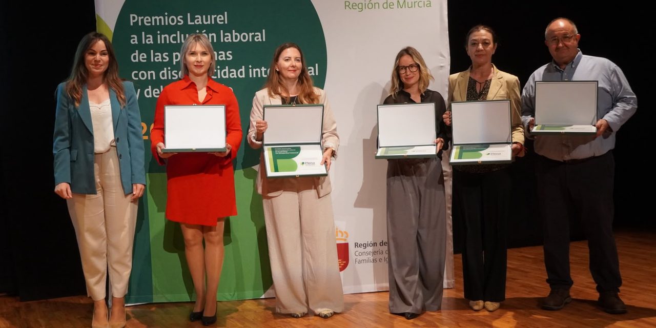 Jumilla, protagonista de la entrega de Premios Laurel de Plena inclusión Región de Murcia