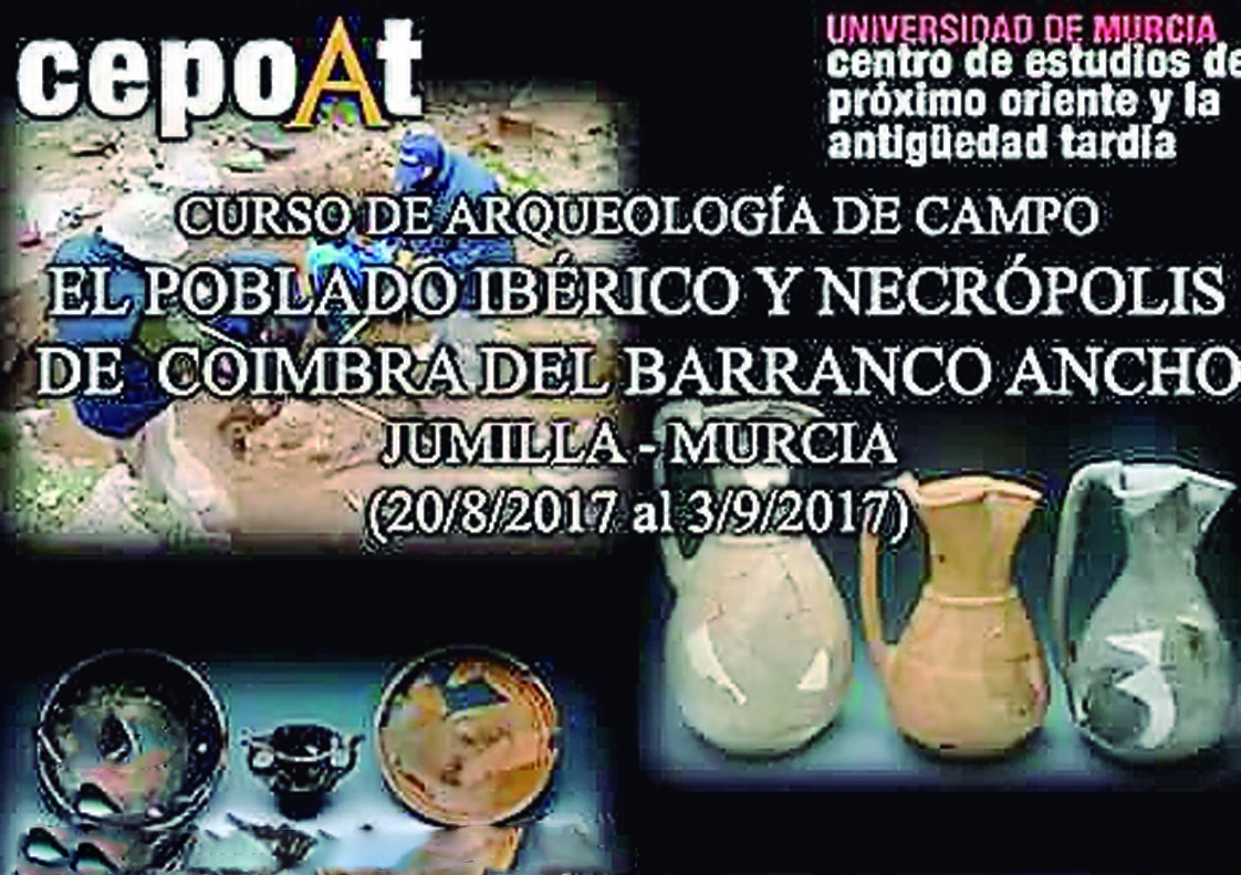 Jumilla acogerá un curso de arqueología sobre Coimbra del Barranco Ancho