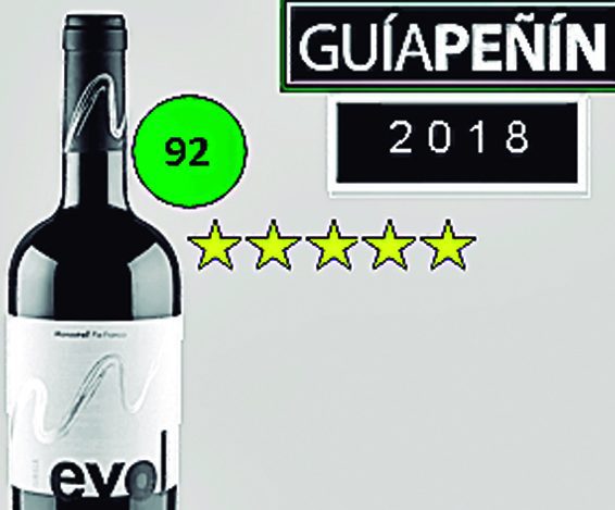 EVOL 2016 de Elisa Martínez se incluye en la Guía Peñín con 92 puntos y cinco estrellas por su excelente calidad precio