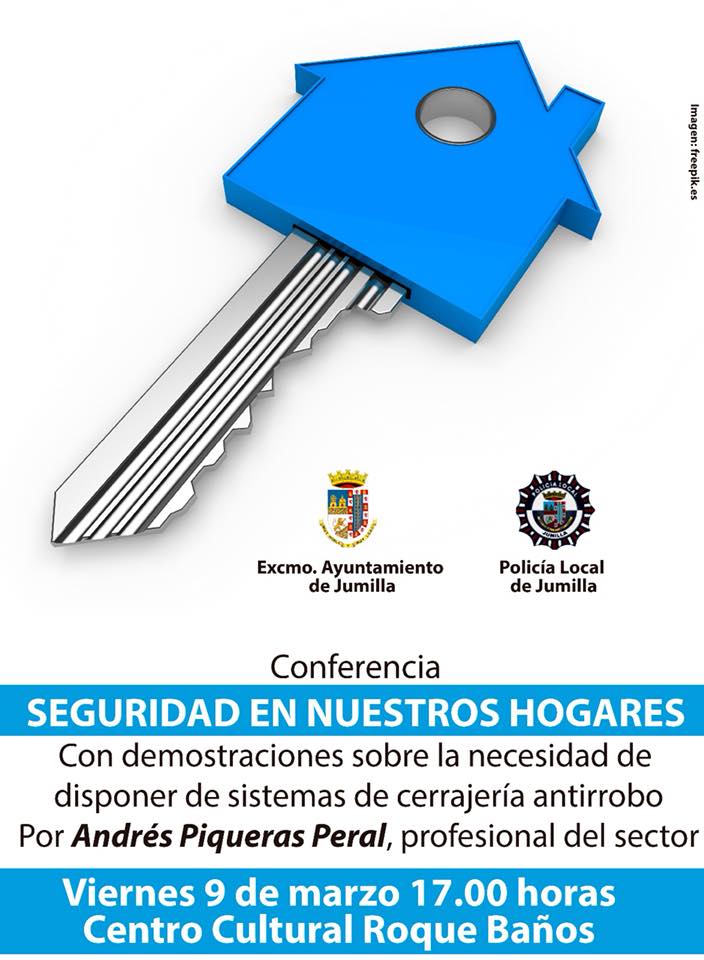 La Policía Local ofrece mañana viernes una charla sobre seguridad en el hogar