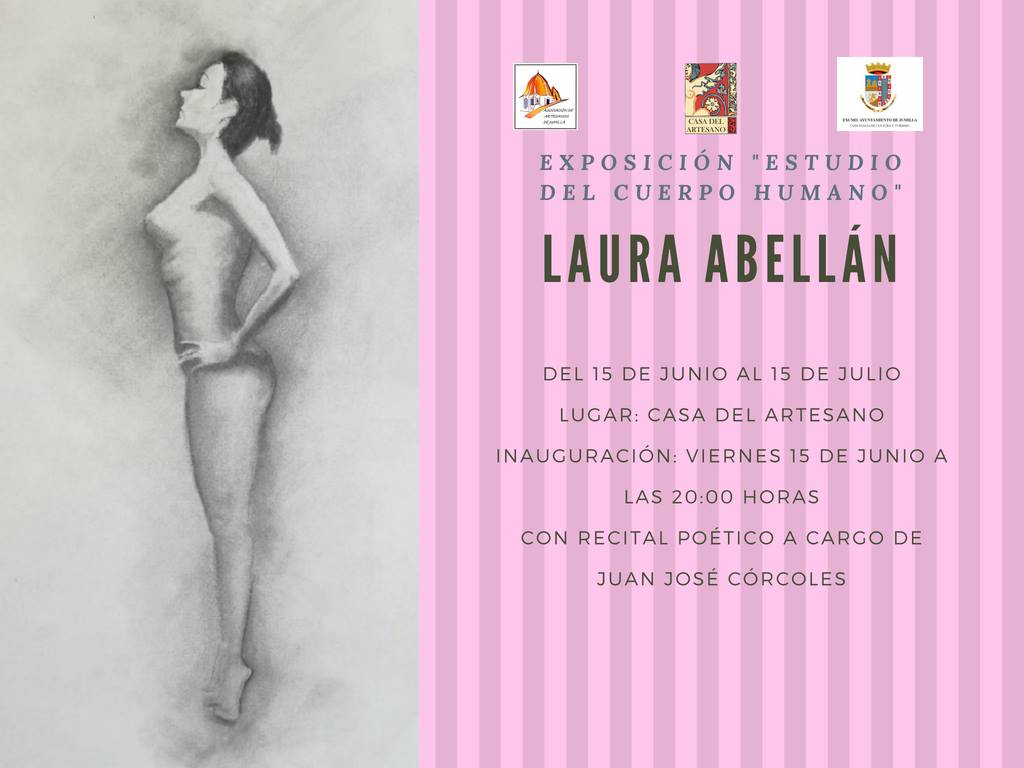 Hoy viernes 15 se inaugura, en la Casa del Artesano, la exposición ‘Estudio del Cuerpo Humano’ de Laura Abellán