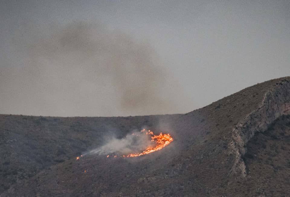 Extinguido el incendio de la Sierra del Molar gracias a la pronta intervención de medios aéreos