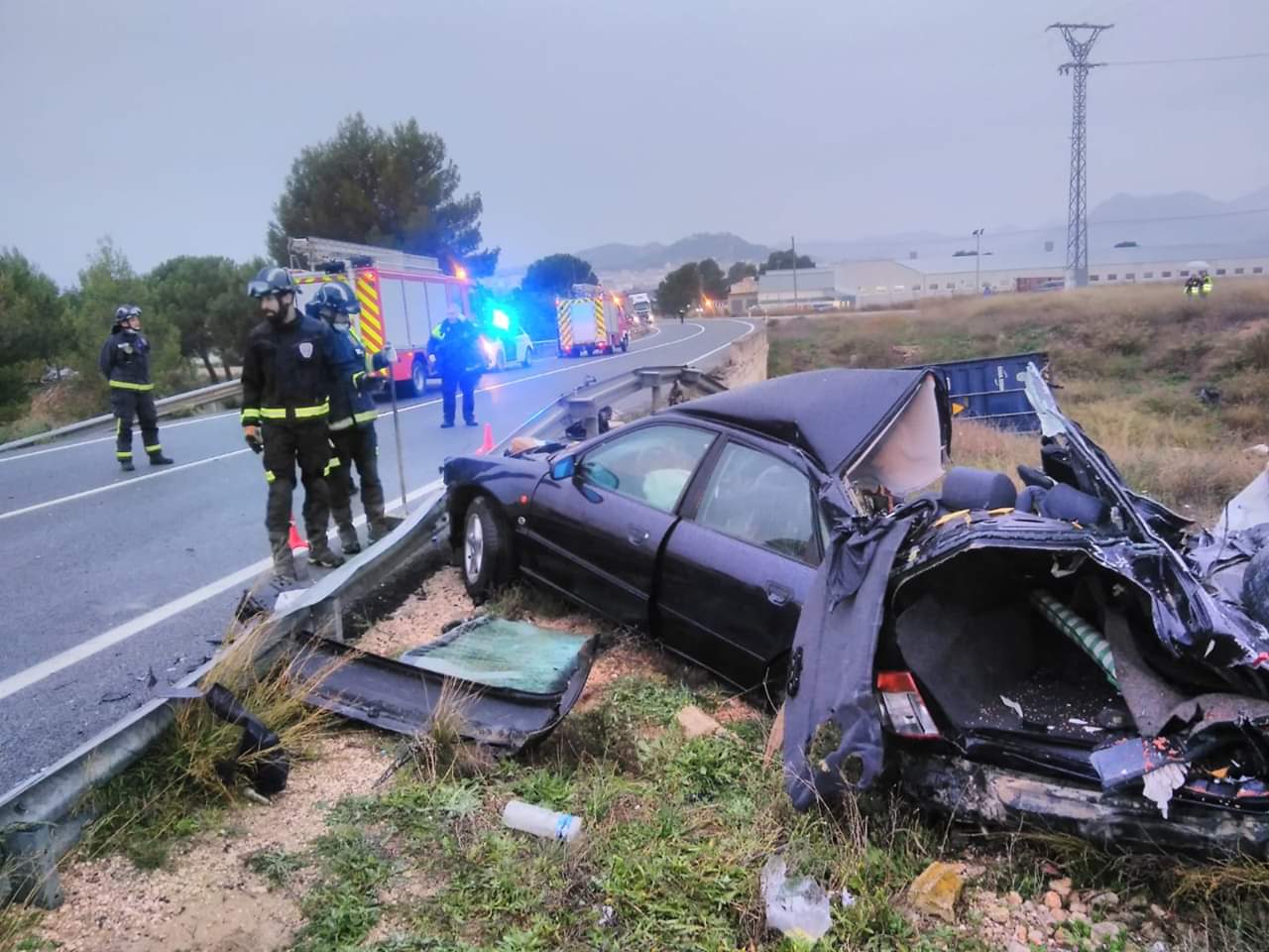Fallecida la conductora jumillana implicada en un accidente de tráfico en la N-344