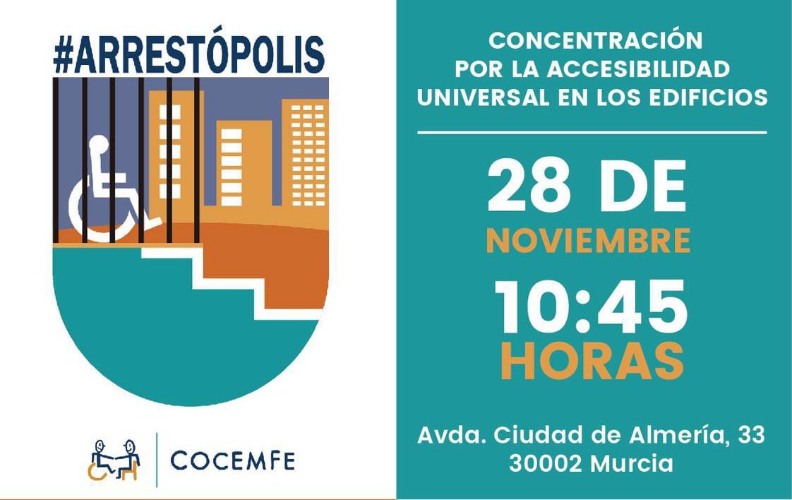 AMFIJU va a participar en la concentración por la accesibilidad universal en los edificios