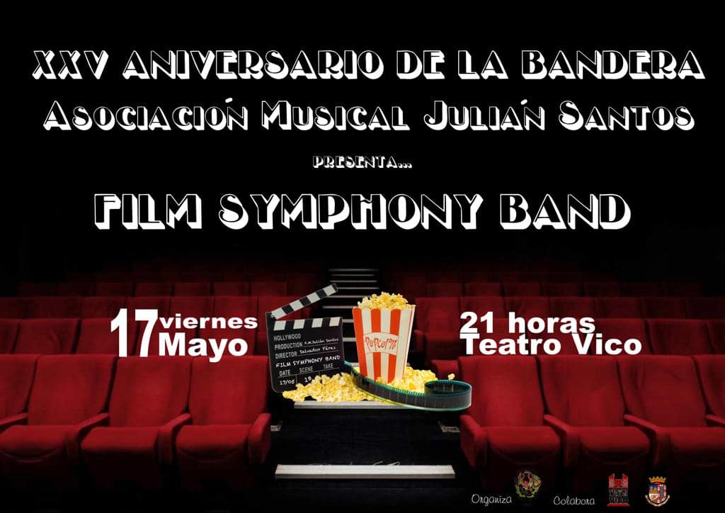 Las bandas sonoras serán las protagonistas del XXV concierto aniversario de la bandera de la Julián Santos