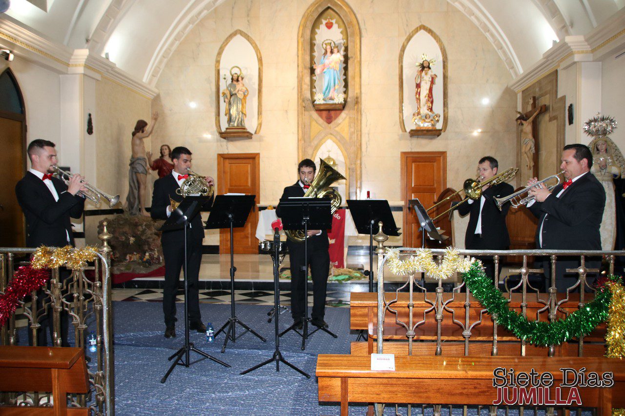 La Cofradía del Santo Costado se suma a la Navidad con un concierto de Jumilla Brass Quintet