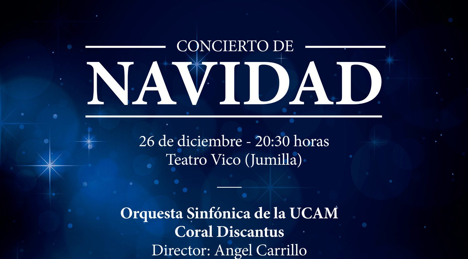 La Orquesta Sinfónica de la UCAM y la Coral Discantus ofrecerán un concierto de Navidad el 26 de diciembre