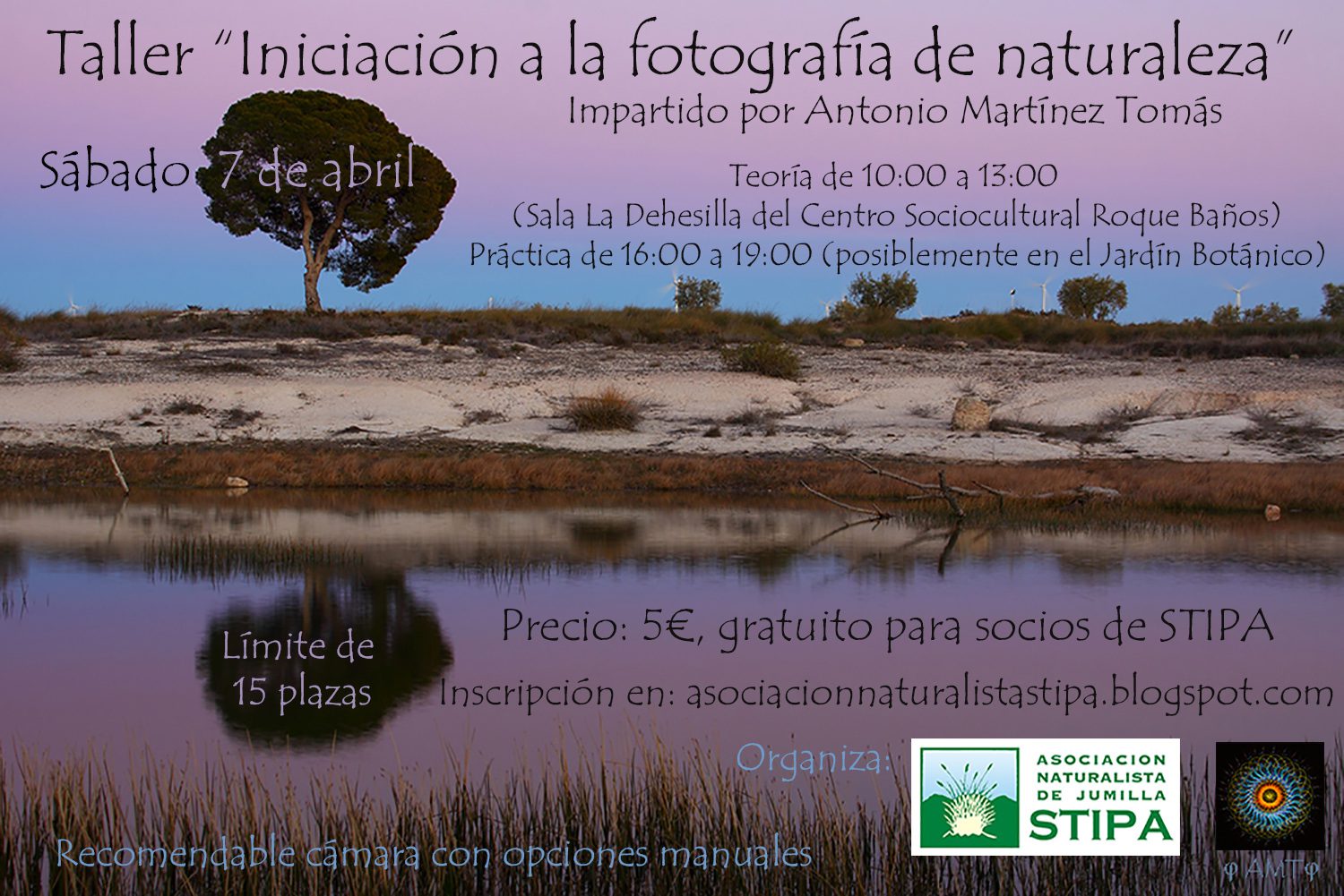 La Asociación Naturalista Stipa pone en marcha un taller de iniciación a la fotografía de naturaleza