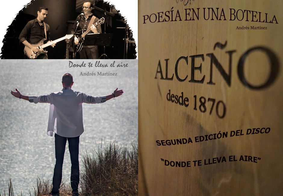 Bodegas Alceño va a reeditar el 6º disco de Andrés Martínez, “Donde te lleva el aire”