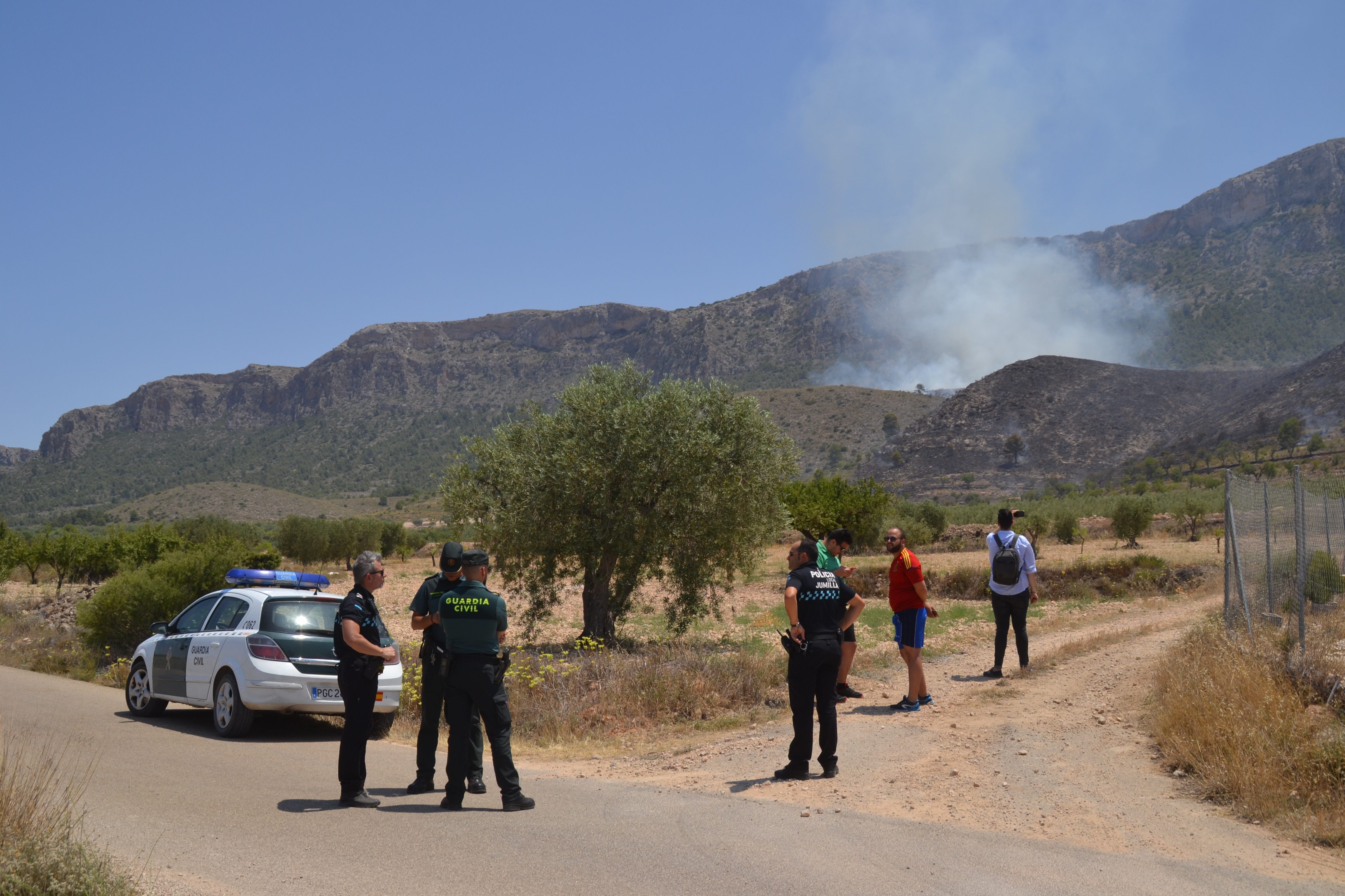 La Guardia Civil investiga a una persona por provocar el reciente incendio en el Cerro del Oro