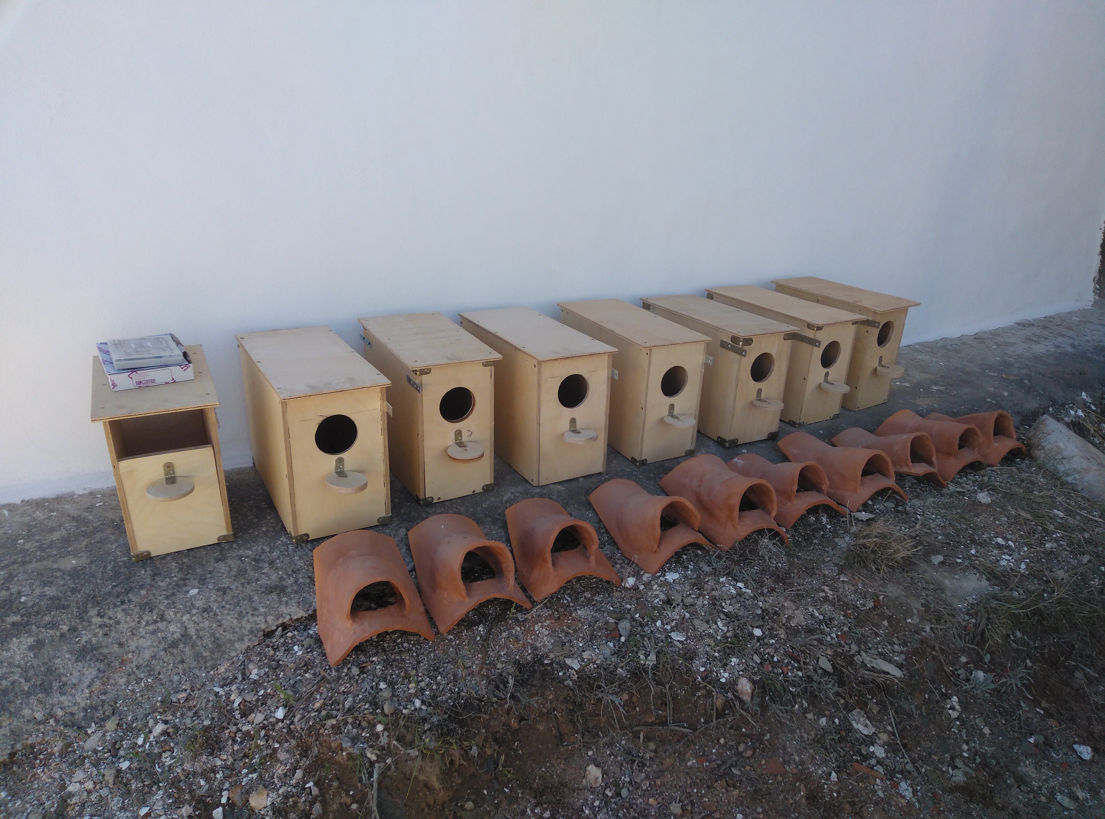 Stipa ha colocado 10 tejas y 8 cajas nido para el cernícalo primilla, en peligro de extinción