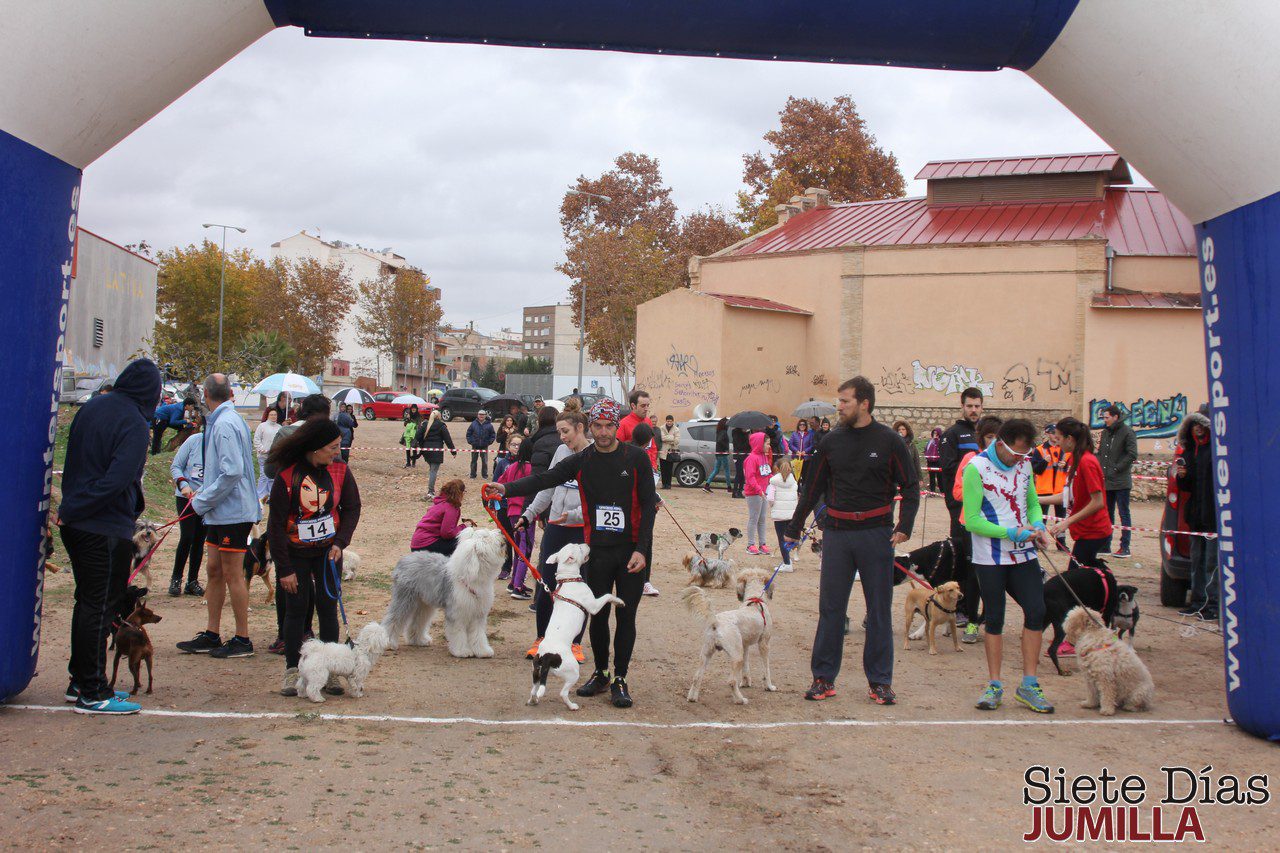 Cerca de cincuenta participantes tomaron parte en la Canicross