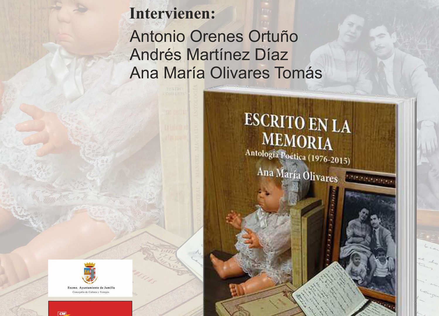 Mañana viernes se presenta ‘Escrito en la memoria’ de Ana María Olivares
