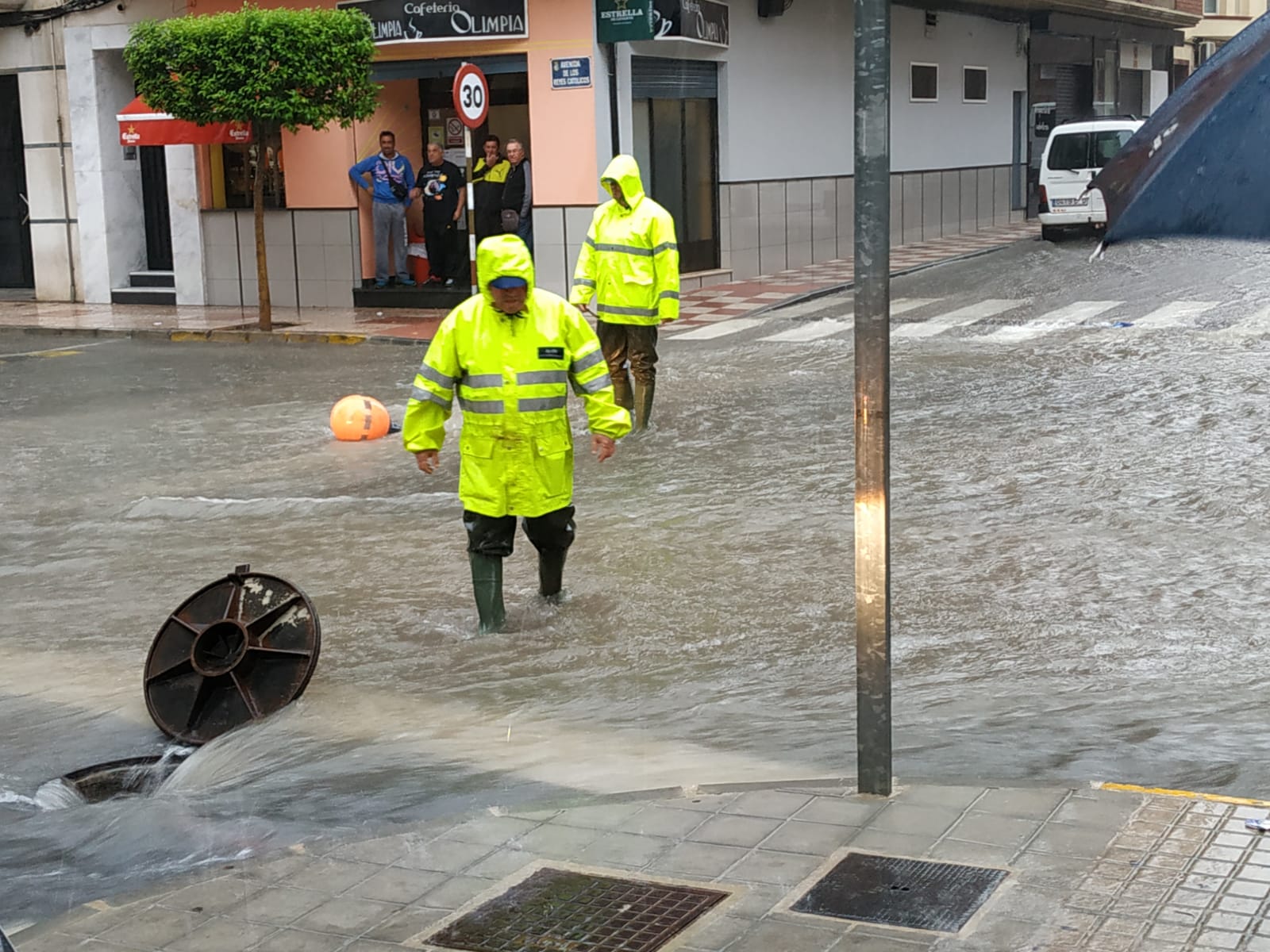 Jumilla también vive los efectos de la gota fría que está asolando el Levante español