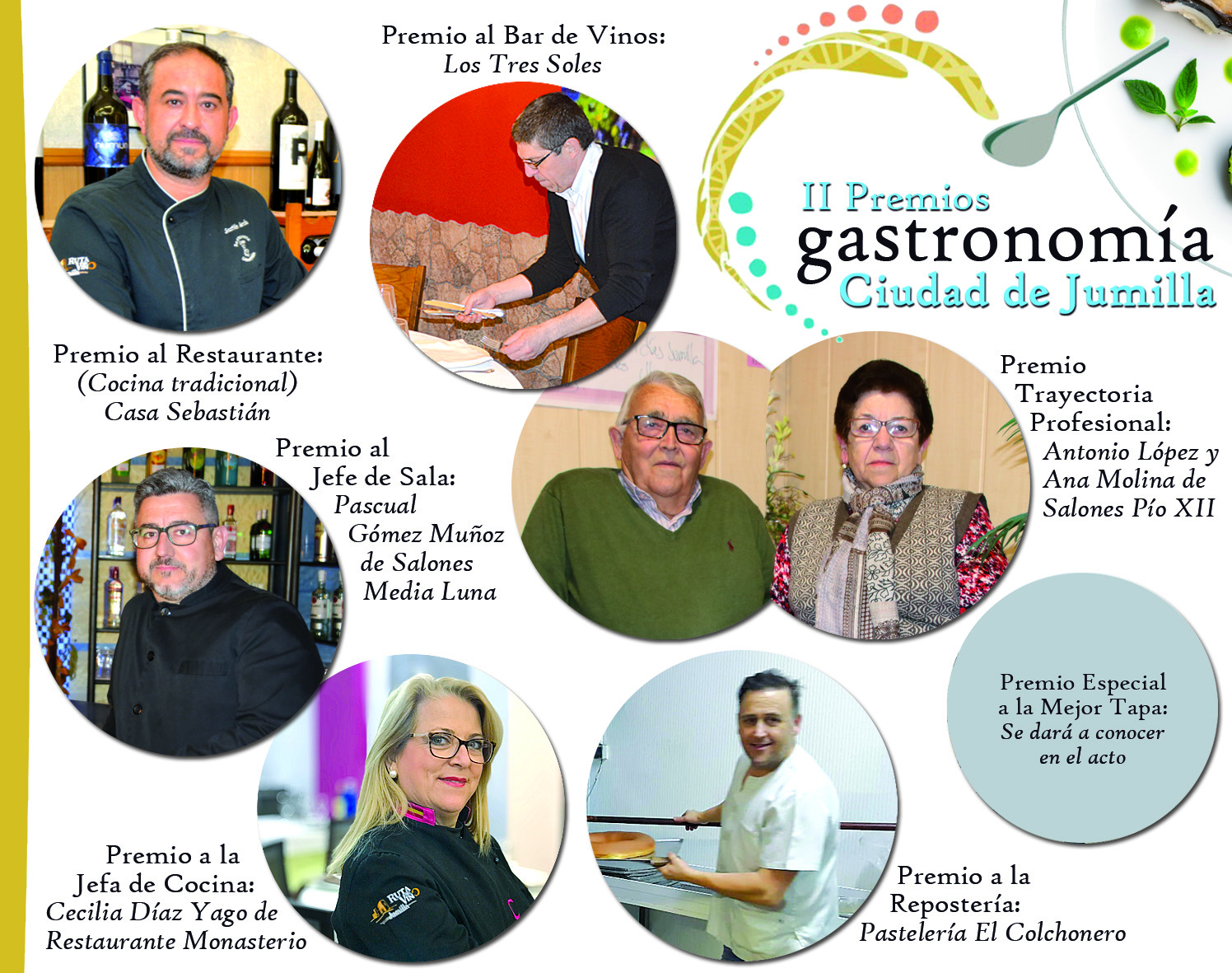 El jurado anuncia los galardonados de los II Premios de la Gastronomía