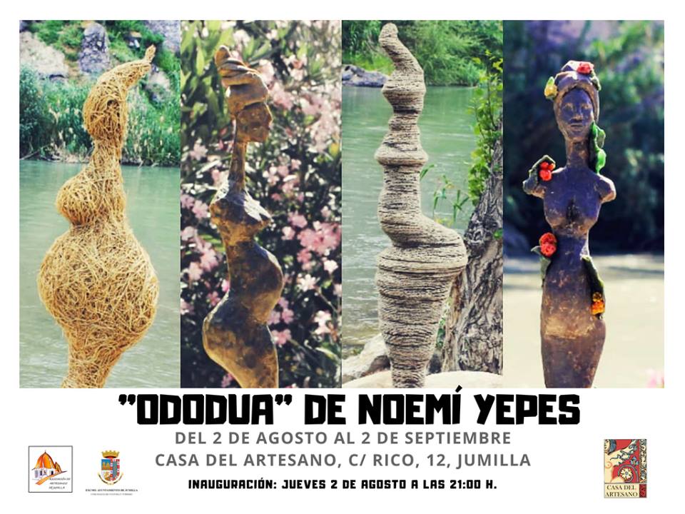 Noemí Yepes inaugura este jueves “Ododua” en la Casa del Artesano a las 21.00 horas