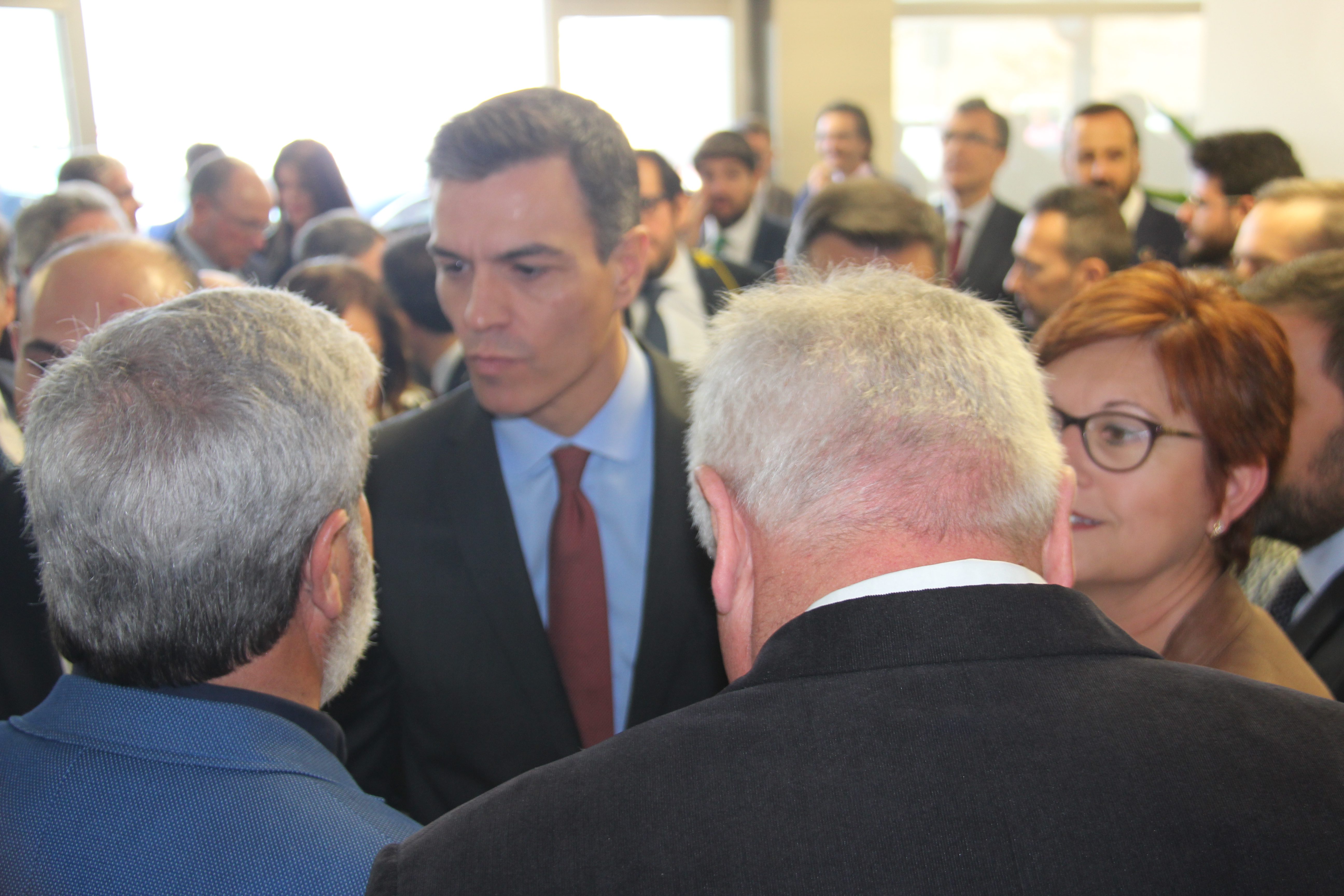 La alcaldesa estuvo presente en la visita de Pedro Sánchez a Murcia