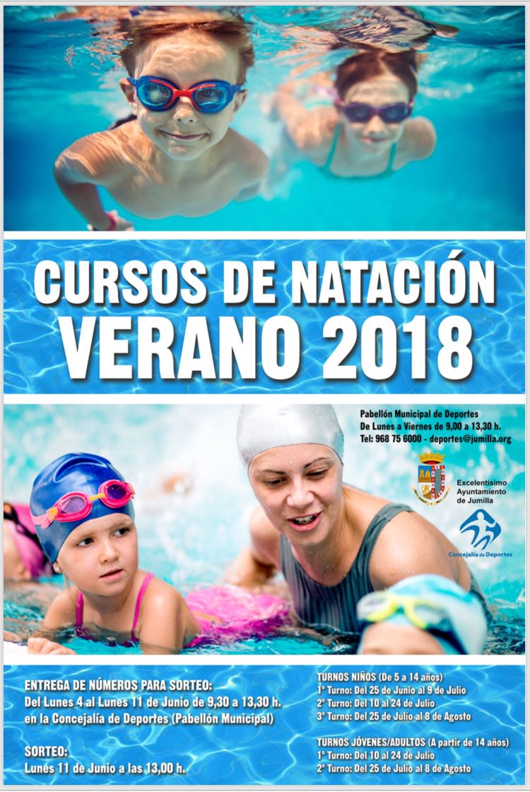 Abierta la solicitud de números para el sorteo de cursos de Natación