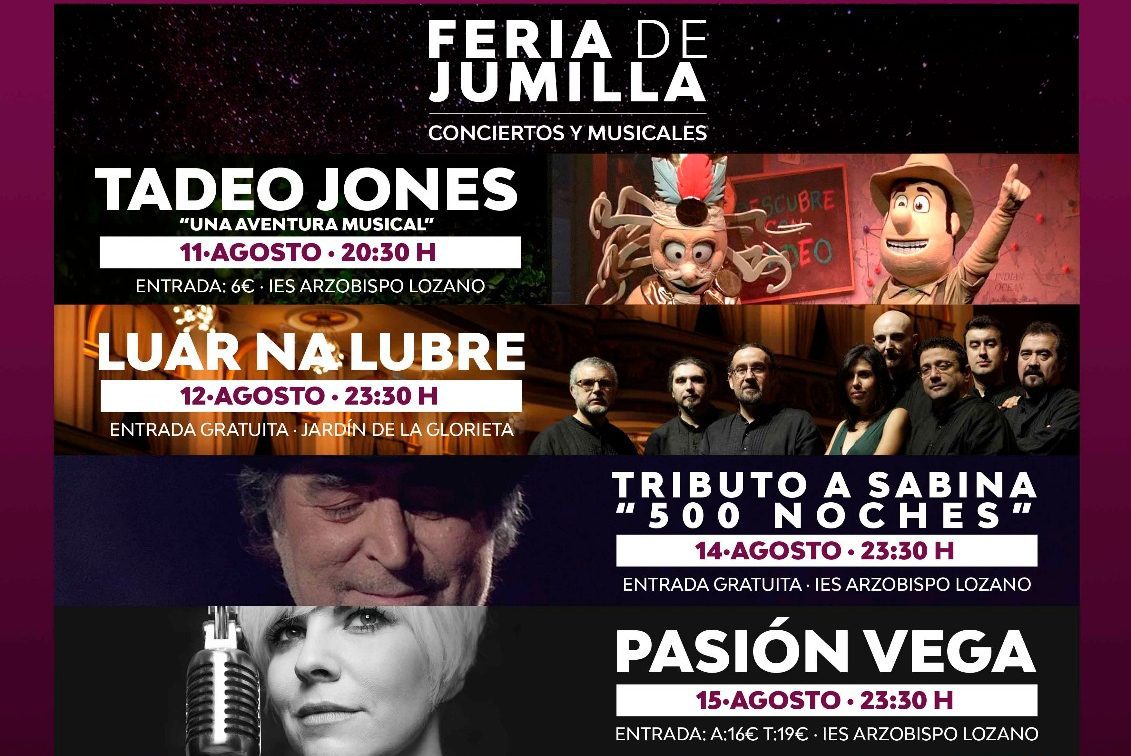 Ya están a la venta las entradas para los conciertos de Feria 2018