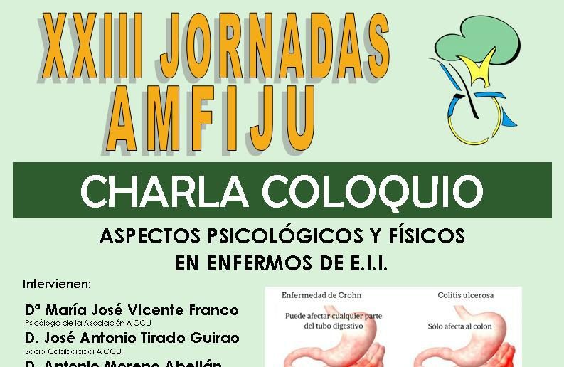 AMFIJU ofrecerá una charla sobre la Enfermedad Inflamatoria Intestinal con motivo de sus XXIII Jornadas