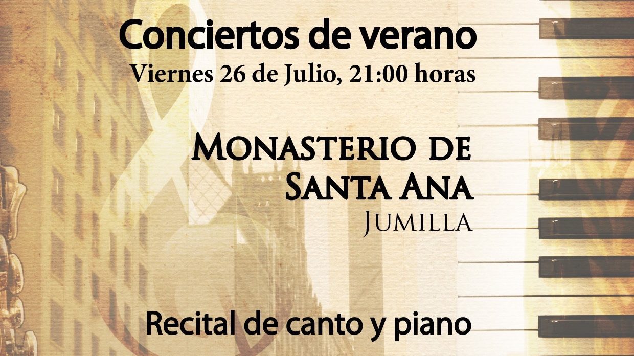 El Monasterio de Santa Ana acoge este viernes un recital de canto y piano