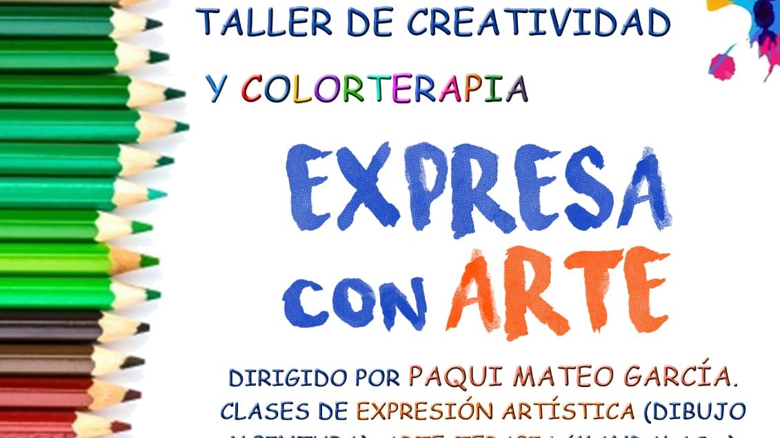 El taller creativo ‘Expresa con arte’ comenzará en el mes de octubre con Paqui Mateo García