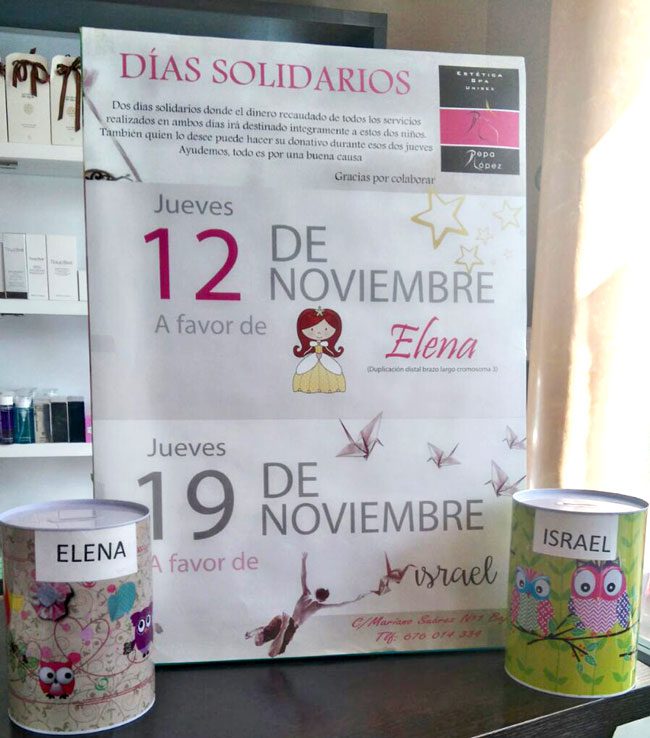 Los Días Solidarios de Pepa López recaudan 1.500 euros para los niños Elena e Israel