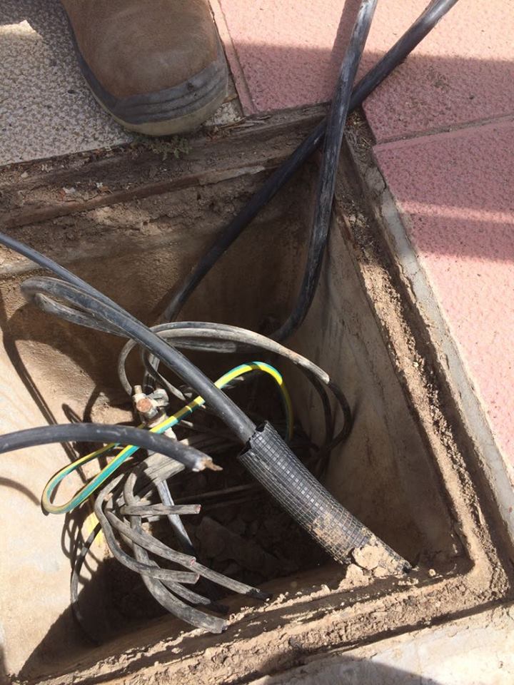 Han robado 1.000 metros de cable en la pedanía de La Estacada que afecta a la instalación de la fibra óptica