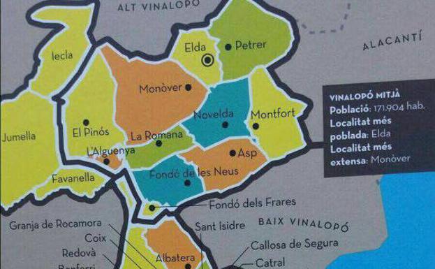 Jumilla y Yecla estarían dentro de los ‘Països Catalans’ según unas agendas escolares